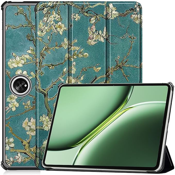 ProElite Cover for OnePlus Pad 2 12.1 inch Cover, Trifold Flip Case Cover for OnePlus Pad 2 12.1 inch Support Auto Sleep Wake, Flowers