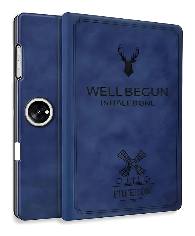 ProElite Case Cover for OnePlus Pad 2 12.1 inch Case, Deer Flip case Cover for OnePlus Pad 2 12.1 inch Tablet with Holder [Auto Sleep Wake Feature], Dark Blue