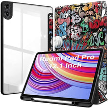 Load image into Gallery viewer, ProElite Case Cover for Redmi Pad Pro 12.1 inch Cover, Transparent Flip Case for Redmi Pad Pro 12.1 inch [Supports Auto Sleep Wake Function], Hippy
