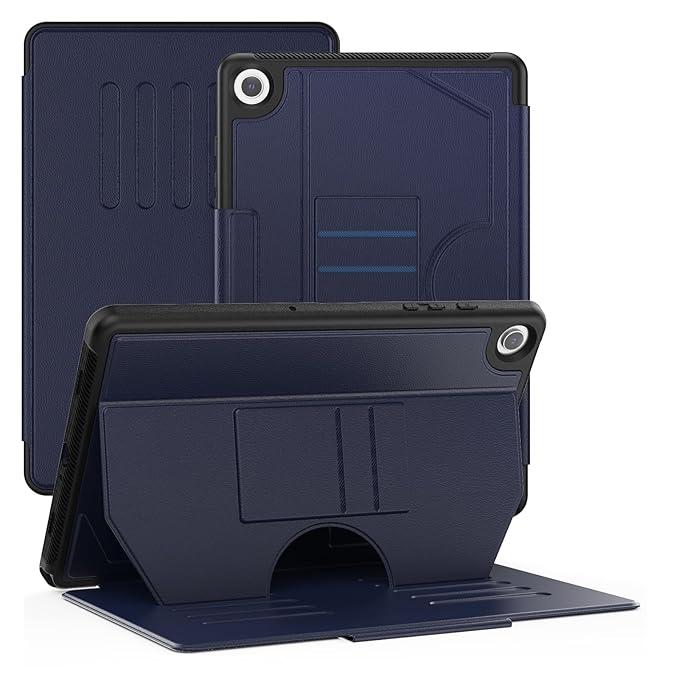 ProElite case for Samsung Galaxy Tab A9 Plus 11 inch Smart Magnetic Shockproof Protective Case with 5 Stable Stands for Galaxy Tab A9 Plus 11 Inch, Dark Blue