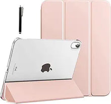 Load image into Gallery viewer, ProElite Smart Flip Case Cover for Apple iPad 10th Gen 10.9 inch 2022 with Transparent Back &amp; Stylus Pen, Rose Gold
