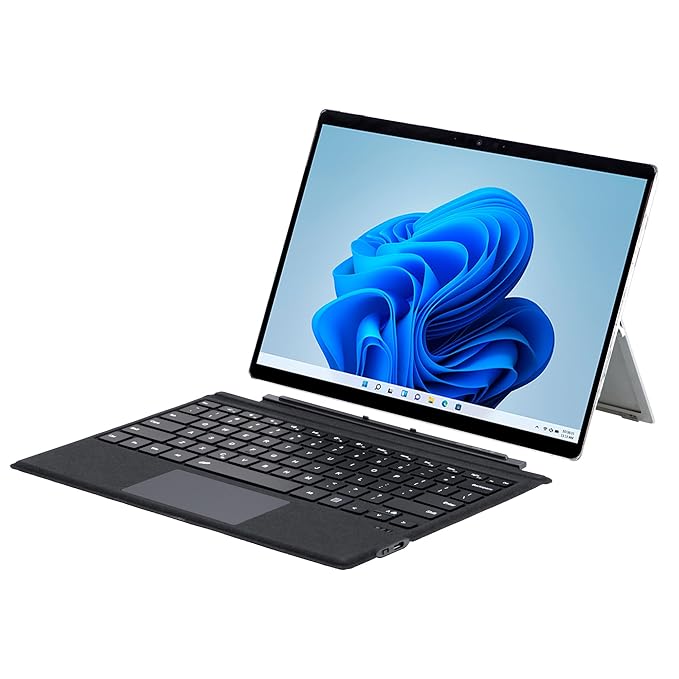 ProElite Keyboard for Microsoft Surface Pro 3/Pro 4/Pro 5/Pro 6/Pro7/Pro 7+ Keyboard, Detachable Wireless Bluetooth Keyboard Surface Pro 3/4/5/6/7/7+ with Built-in 7-Colors Backlit, Black