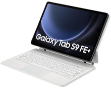 Load image into Gallery viewer, [Refurbished] ProElite Magnetic Bluetooth TouchPad Keyboard case for Samsung Galaxy Tab S9 FE +/S9/S8/S7 Plus/S7 Fe/S10+ 12.4 inch Floating Cantilever Design with Built-in Colourful Backlit Keyboard, White
