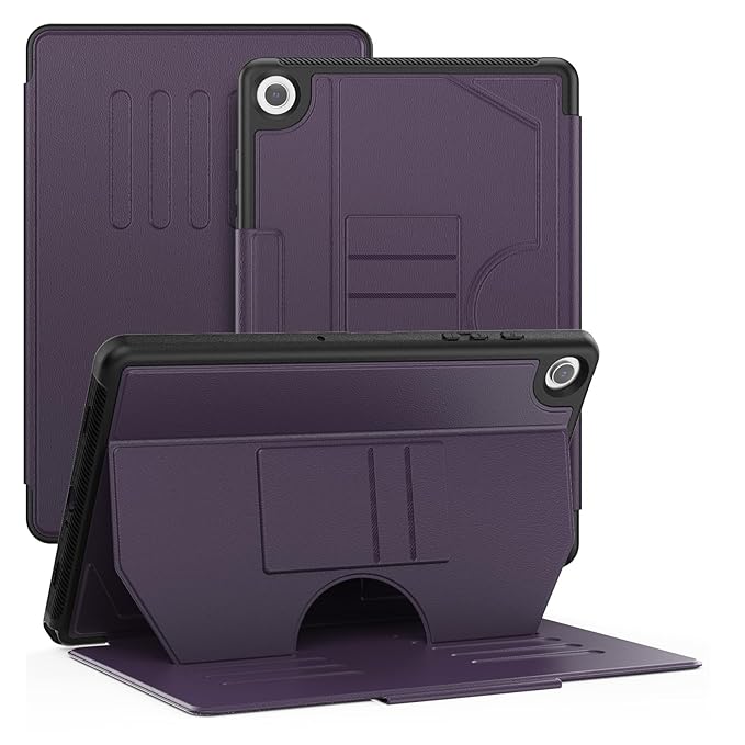 ProElite case for Samsung Galaxy Tab A9 Plus 11 inch Smart Magnetic Shockproof Protective Case with 5 Stable Stands for Galaxy Tab A9 Plus 11 Inch , Dark Purple