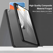 Load image into Gallery viewer, ProElite Case Cover for Apple iPad 10th Gen Cover, Hybrid Detachable Magnetic Case Cover for Apple iPad 10th Generation 2022 with Pencil Holder, Haze Blue [Transparent Back]
