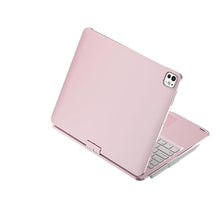 Load image into Gallery viewer, ProElite 360 Degree Rotatable Wireless Bluetooth TouchPad Keyboard case Cover for Apple iPad Pro 11 inch 2024 M4, Built-in 7-Colors Backlit, Rose Gold
