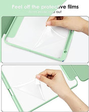 Load image into Gallery viewer, ProElite Case Cover for Apple iPad Pro 11 inch M4 2024 Cover, Smart Flip Case for Apple iPad Pro 11 inch M4 2024, Transparent Smart Flip Cover with Pencil Holder, Marble Green
