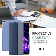 Load image into Gallery viewer, ProElite Smart Flip Case Cover for Lenovo Tab M10 FHD Plus 10.3&quot; X606V /TB-X606/TB-X606X, Translucent Back with Stylus Pen, Navy Blue
