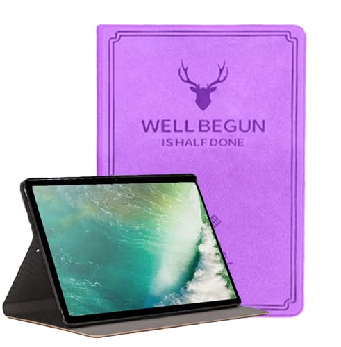 ProElite Smart Deer Flip case Cover for iPad 9.7 inch 2018/2017/ Air 2 / Air1 5th/6th Generation (A1822/A1823/A1893/A1954)- Purple