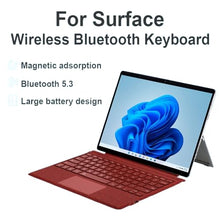 Load image into Gallery viewer, ProElite Keyboard for Microsoft Surface Pro 3/Pro 4/Pro 5/Pro 6/Pro7/Pro 7+ Keyboard, Detachable Wireless Bluetooth Keyboard Surface Pro 3/4/5/6/7/7+ with Built-in 7-Colors Backlit, Black
