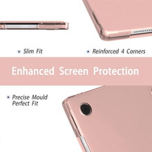 Load image into Gallery viewer, ProElite Cover for Samsung Galaxy Tab A9 8.7 inch Case Cover, Smart Flip Case Cover for Samsung Galaxy Tab A9 8.7 inch Translucent Back with Stylus Pen, Rose Gold
