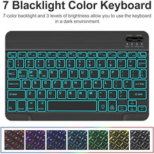 Load image into Gallery viewer, ProElite Keyboard case for Lenovo Tab P12 12.7 inch, Magnetic Detachable Wireless Bluetooth Keyboard Built-in 7-Colors Backlit, Dark Green
