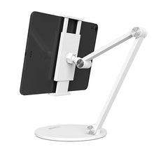 Load image into Gallery viewer, [Refurbished] ProElite Mutli Angle Aluminum Tablet Stand Desk Holder for Apple iPad, iPhones, Galaxy Tab, Xiaomi Pad, Redmi Pad, Oneplus Pad,Lenovo Tab, Kindle Upto 12.9 inch, White
