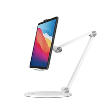 Load image into Gallery viewer, [Refurbished] ProElite Mutli Angle Aluminum Tablet Stand Desk Holder for Apple iPad, iPhones, Galaxy Tab, Xiaomi Pad, Redmi Pad, Oneplus Pad,Lenovo Tab, Kindle Upto 12.9 inch, White
