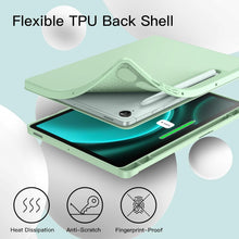 Load image into Gallery viewer, ProElite Cover for Samsung Galaxy Tab S9 FE 10.9&quot; Cover, Soft Flexible Flip Case Cover with S Pen Holder for Samsung Galaxy Tab S9 FE 10.9 inch, Support Auto Sleep Wake, [Recoil Series]- Mint Green
