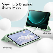 Load image into Gallery viewer, ProElite Cover for Samsung Galaxy Tab S9 FE 10.9&quot; Cover, Soft Flexible Flip Case Cover with S Pen Holder for Samsung Galaxy Tab S9 FE 10.9 inch, Support Auto Sleep Wake, [Recoil Series]- Mint Green
