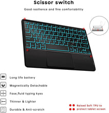 Load image into Gallery viewer, ProElite TouchPad Keyboard case for OnePlus Pad 11.61 inch, Magnetic Detachable Wireless Bluetooth TouchPad Keyboard Built-in 7-Colors Backlit, Black (Will NOT FIT OnePlus Pad Go 11.35)
