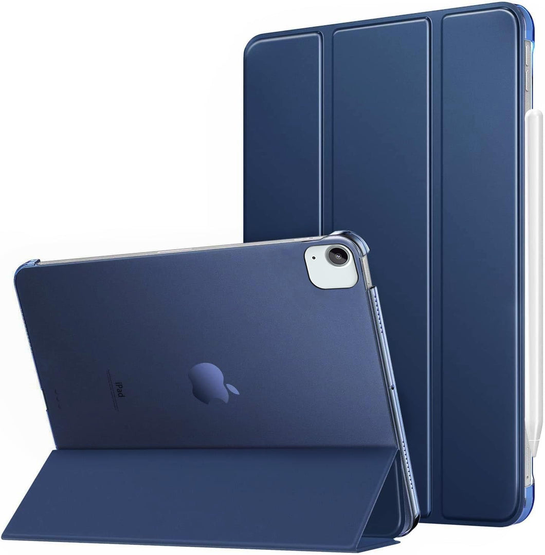 ProElite Case Cover for Apple iPad Air 13 inch M2 2024 Cover, Smart Flip Case for Apple iPad Air 13 inch M2 2024 with Pencil Holder, Translucent back, Dark Blue