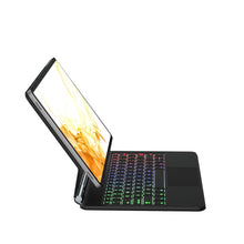 Load image into Gallery viewer, ProElite Magnetic Bluetooth TouchPad Keyboard case for Apple iPad 10th Gen, Floating Cantilever Design with Built-in Colourful Backlit Keyboard, Grey
