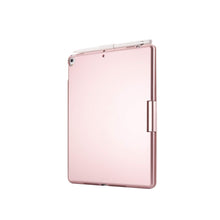 Load image into Gallery viewer, ProElite Rotatable Wireless Bluetooth TouchPad Keyboard flip case Cover for Apple iPad 10.2 inch 9th/8th/7th Generation, Built-in 7-Colors Backlit, Rose Gold
