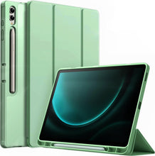 Load image into Gallery viewer, ProElite Cover for Samsung Galaxy Tab S9 FE Plus/S9 Plus/S10+ 12.4&quot; Cover, Soft Flexible Flip Case Cover with S Pen Holder for Galaxy Tab S9 FE+/S9 Plus/S10+ 12.4 inch, [Recoil Series]- Mint Green
