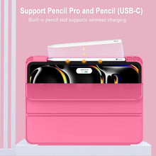 Load image into Gallery viewer, ProElite Case Cover for Apple iPad Pro 11 M4 2024 5th Gen Cover, Pencil Case for iPad Pro 11 2024 with Pencil Holder, Auto Sleep Wake [Soft Flexible Case] Recoil Series - Hot Pink
