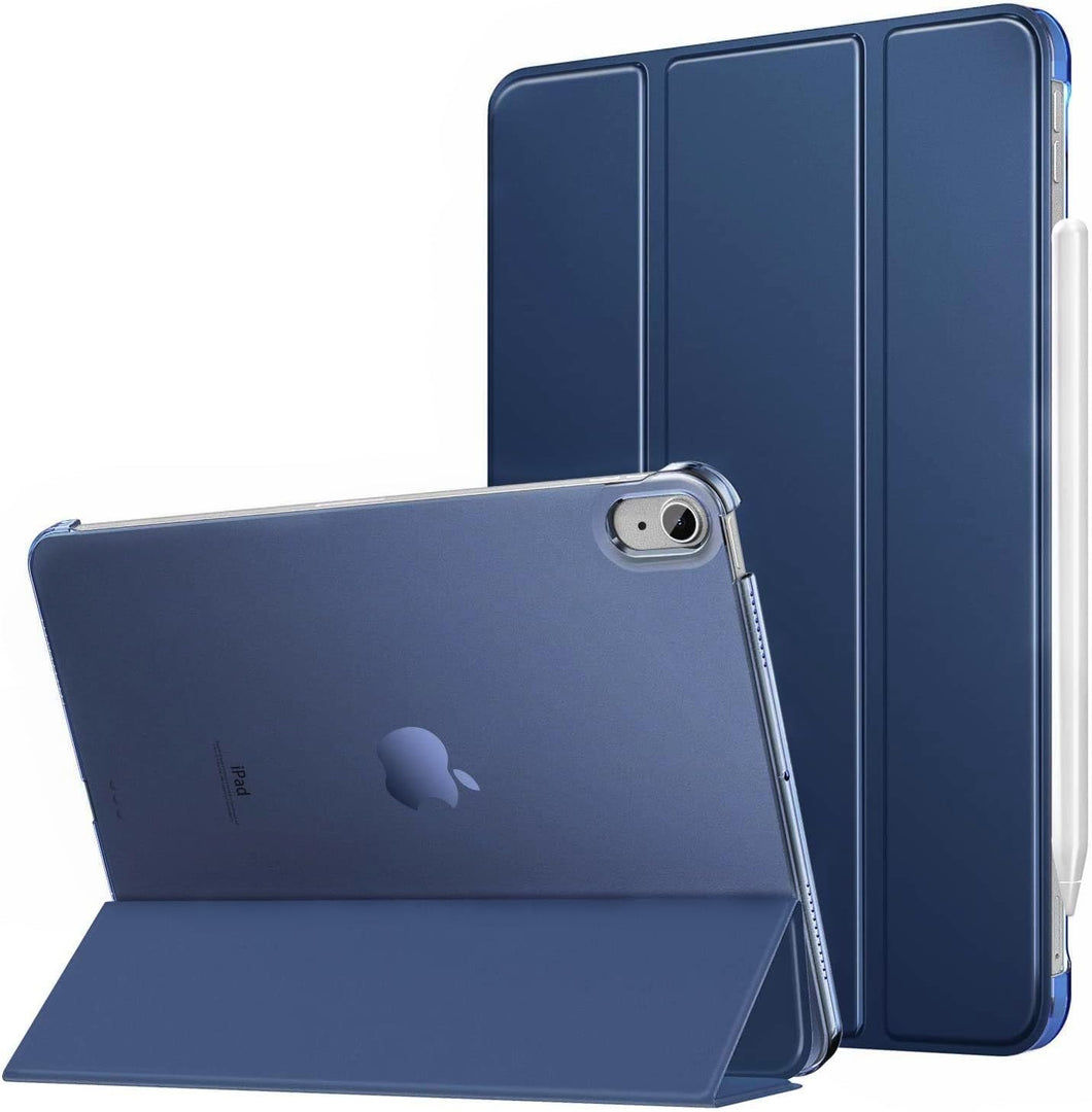 ProElite Case Cover for Apple iPad Air 11 inch M2 2024 Cover, Smart Flip Case for Apple iPad Air 11 inch M2 2024, Translucent Back with Stylus Pen, Dark Blue