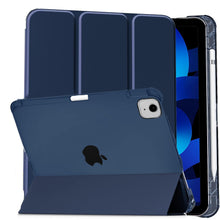 Load image into Gallery viewer, ProElite Cover for Apple iPad Air 11 M2 2024, Air 5th/4th Gen 10.9 inch Case Cover, Smart Flip Case Cover for iPad Air 11 M2 &amp; Air 5th/4th Generation 10.9&quot; Translucent Back with Pencil Holder, Blue
