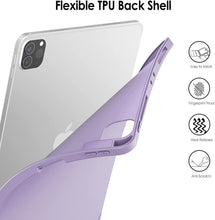 Load image into Gallery viewer, ProElite Smart Case for iPad Pro 11 inch 2022/2021 4th/3rd Gen [Auto Sleep/Wake Cover] [Pencil Holder] [Soft Flexible Case] Recoil Series - Lavender Grey
