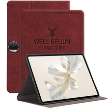 Load image into Gallery viewer, ProElite Case Cover for Honor Pad 9 12.1 inch Case, Deer Flip case Cover for Honor Pad 9 12.1 inch Tablet, Wine Red
