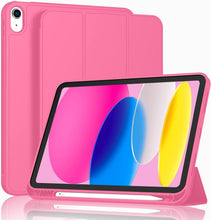 Load image into Gallery viewer, ProElite Smart Case for iPad 10th Generation 2022 [Auto Sleep/Wake Cover] [Left Side Pencil Holder] [Soft Flexible Case] Recoil Series - Hot Pink
