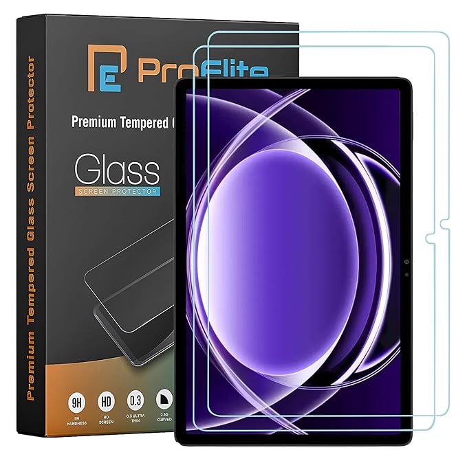 ProElite [2-Pack Tempered for Realme Pad 2 Lite 10.95 inch Premium Tempered Glass Screen Protector for Realme Pad 2 Lite 10.95 inch