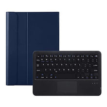 Load image into Gallery viewer, [Refurbished] ProElite Detachable Wireless Bluetooth Touchpad Keyboard flip case Cover for Apple iPad 10th Gen with Pencil Holder, Dark Blue
