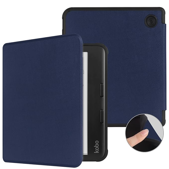 ProElite Cover Case for Kobo Libra 7 inch Cover Case, Smart Flip Case Cover for Kobo Libra 7 inch Support Auto Sleep Wake, Dark Blue