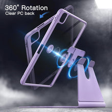 Load image into Gallery viewer, ProElite Rotating Case for Apple iPad Pro 11 inch 2024 M4 with Pencil Holder, 360 Degree Rotation Protective Stand Cover Clear Back for iPad Pro 11 2024, Auto Wake/Sleep, Lavender
