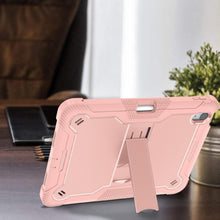 Load image into Gallery viewer, ProElite Cover for Apple iPad Air 11 inch 2024 &amp; Air 10.9 5th/4th Gen, Rugged Shockproof Heavy Duty Back Case Cover for Apple iPad Air 11 inch M2 2024 with Apple Pencil Holder, Rose Gold
