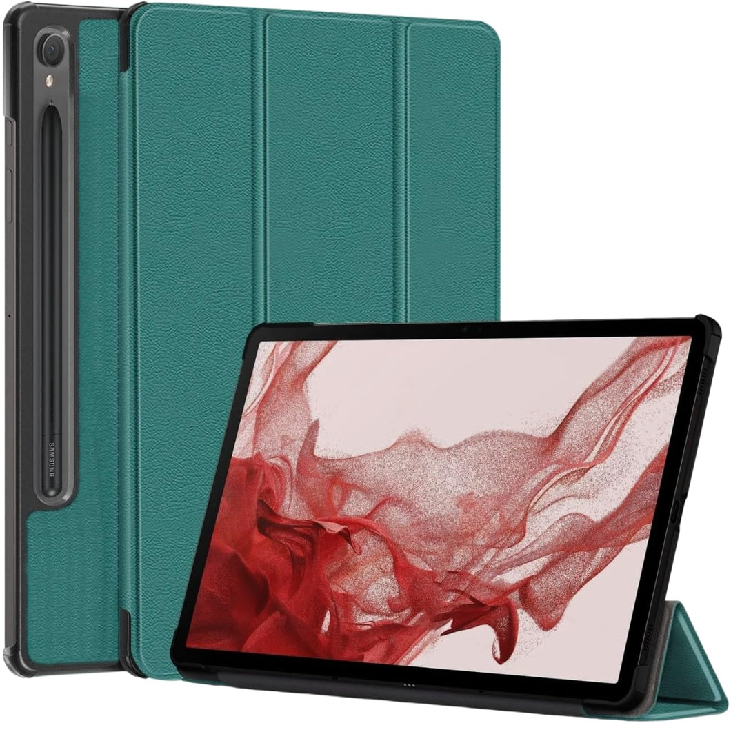 ProElite Cover for Samsung Galaxy Tab S9 Cover Case, Smart Trifold Flip case Cover for Samsung Galaxy Tab S9 11 inch Support S Pen Magnetic Attachment, Dark Green