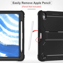 Load image into Gallery viewer, ProElite Cover for Apple iPad Air 11 inch 2024 &amp; Air 10.9 5th/4th Gen, Rugged Shockproof Heavy Duty Back Case Cover for Apple iPad Air 11 inch M2 2024 with Apple Pencil Holder, Black
