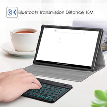 Load image into Gallery viewer, ProElite TouchPad Keyboard case for Xiaomi Mi Pad 6 11 inch, Magnetic Detachable Wireless Bluetooth TouchPad Keyboard Built-in 7-Colors Backlit, Lavender
