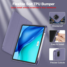 Load image into Gallery viewer, ProElite Smart Case for iPad Pro 11 inch 2022/2021 4th/3rd Gen [Auto Sleep/Wake Cover] [Pencil Holder] [Soft Flexible Case] Recoil Series - Lavender Grey
