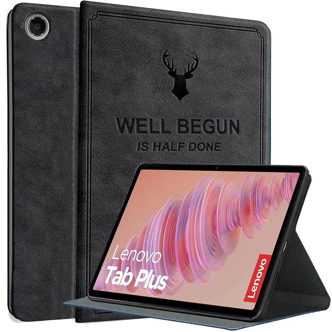 ProElite Cover for Lenovo Tab Plus 11.5 inch Case, Deer Flip case cover for Lenovo Tab Plus 11.5 inch Tablet, Black