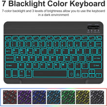 Load image into Gallery viewer, ProElite Keyboard case for Redmi Pad SE 11 inch, Magnetic Detachable Wireless Bluetooth Keyboard Built-in 7-Colors Backlit, Black
