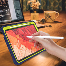 Load image into Gallery viewer, ProElite Rugged Shockproof Heavy Duty Back Case Cover for Apple iPad Pro 11 inch M4 2024 with Apple Pencil Holder, Navy Green
