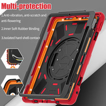 Load image into Gallery viewer, ProElite Cover for Apple iPad Pro 13 inch 2024 Case, Rugged 3 Layer Armor case Cover for iPad Pro 13 inch M4 2024 with Apple Pencil Holder, Shoulder Strap and Kickstand, Red
