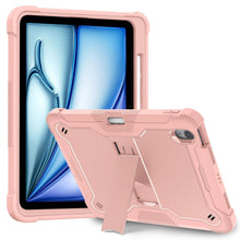 Load image into Gallery viewer, ProElite Cover for Apple iPad Air 11 inch 2024 &amp; Air 10.9 5th/4th Gen, Rugged Shockproof Heavy Duty Back Case Cover for Apple iPad Air 11 inch M2 2024 with Apple Pencil Holder, Rose Gold
