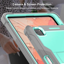 Load image into Gallery viewer, ProElite Rugged Shockproof Heavy Duty Back Case Cover for Apple iPad Pro 11 inch M4 2024 with Apple Pencil Holder, Mint
