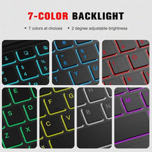 Load image into Gallery viewer, ProElite TouchPad Keyboard case for Redmi Pad SE 11 inch, Magnetic Detachable Wireless Bluetooth TouchPad Keyboard Built-in 7-Colors Backlit, Black
