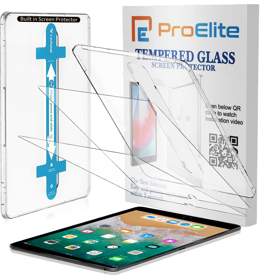 ProElite Tempered Glass Screen Protector for Apple iPad 9.7 inch 2018/2017 5th/6th Generation Air 1 Air 2 Pro 9.7