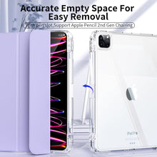 Load image into Gallery viewer, ProElite Cover for Apple iPad Pro 11 inch M4 2024 Case, Sliding Detachable Smart Flip Case Cover for Apple iPad Pro 11 inch M4 2024 with pencil holder, Lavender
