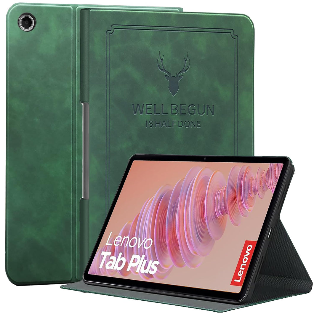 ProElite Cover for Lenovo Tab Plus 11.5 inch Case, Deer Flip case cover for Lenovo Tab Plus 11.5 inch Tablet, Dark Green